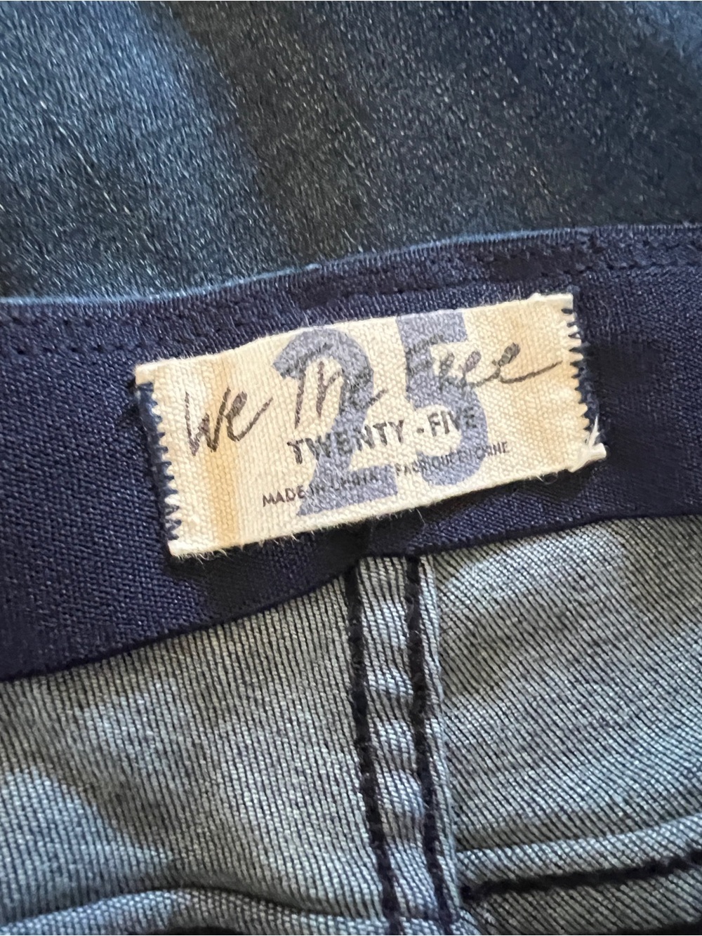 We The Free Twenty Five Flare Jeans  Low Rise Stretch Denim 25 Boho Festival - Picture 4 of 7